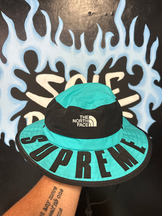 Size Small Supreme X North Face Bucket Hat Light Blue