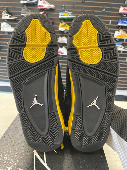 Size10 Jordan 4 Yellow Thunder Pre Owned/W Box