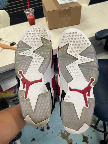 Size10 Jordan 6 Carmine Pre Owned/No Box