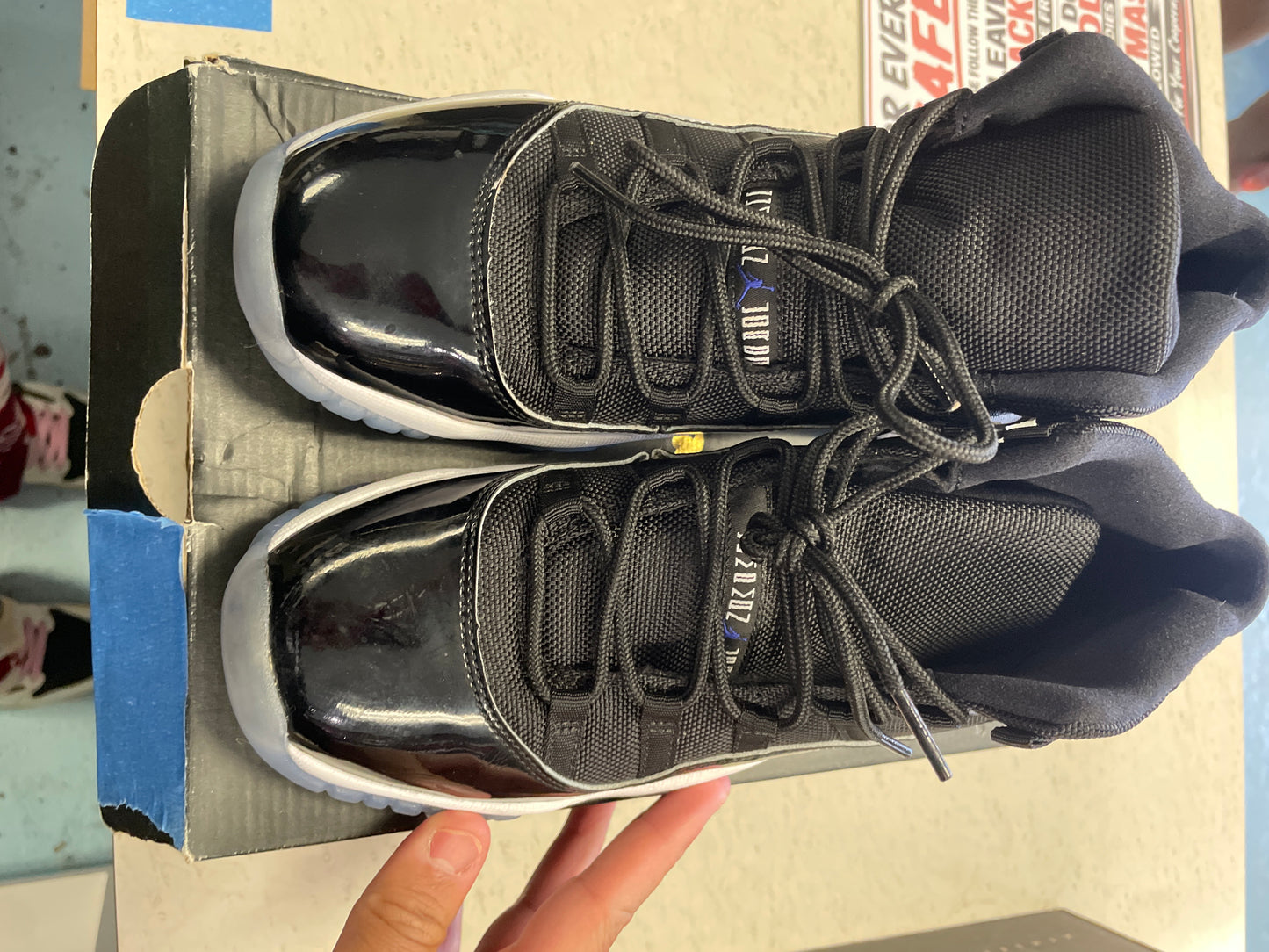 Size7 Jordan 11 Space Jam 2016 Pre Owned/Rep Box
