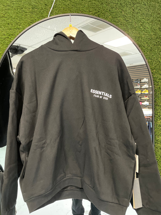 Black/White Essential Hoodie