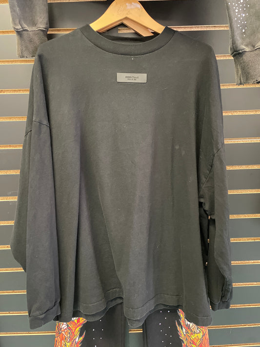 Size Large Essential Black Long Sleeve Shirt Pre Owned