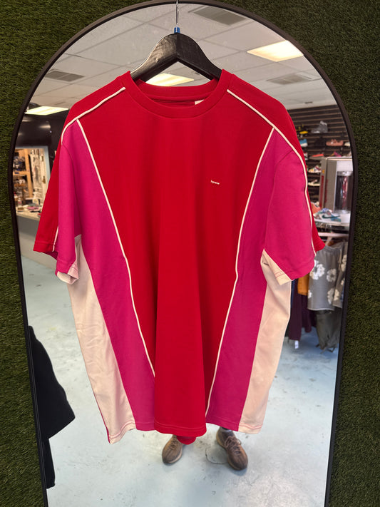 Size 2XL Red/White/Pink Supreme Tee Shirt Pre-Owned