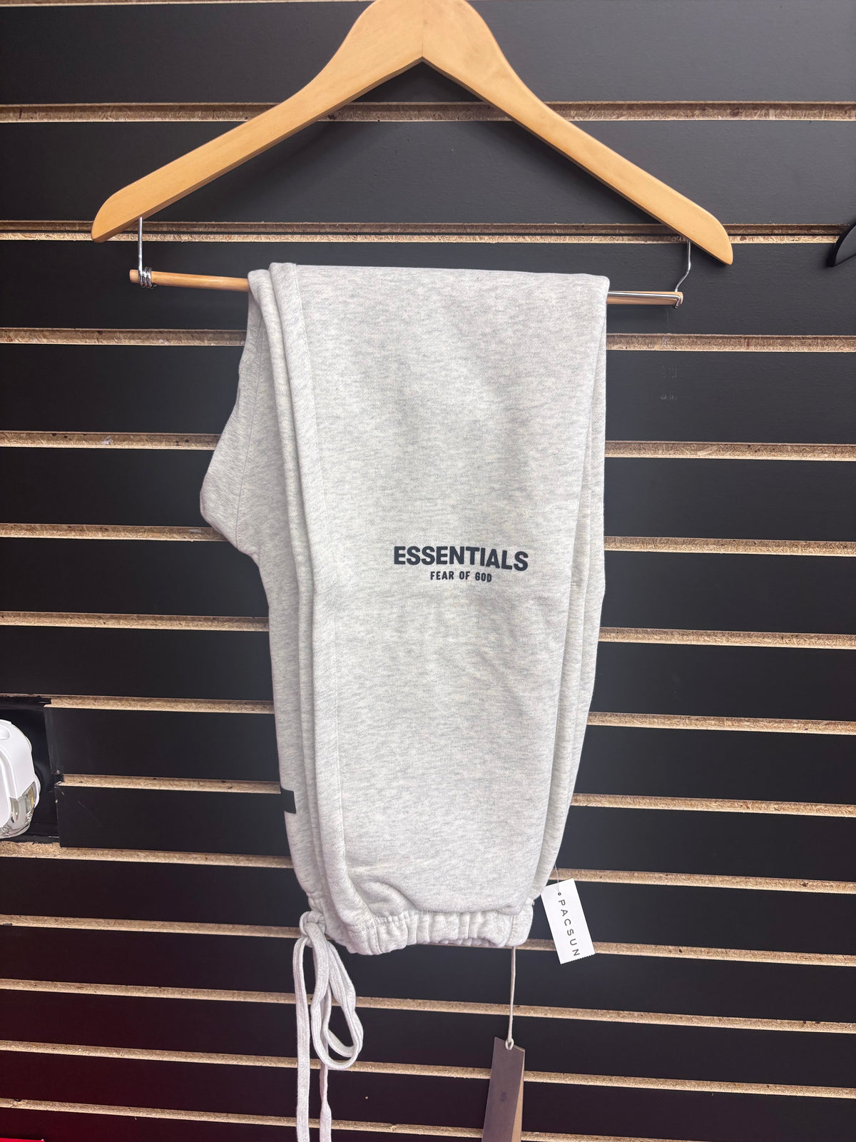 Essentials Light Oatmeal Pants Cuffed