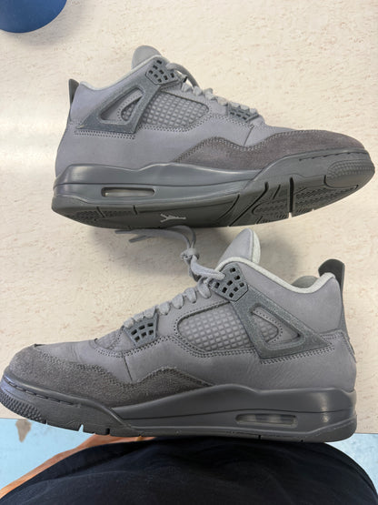 Size9.5 Jordan 4 Wet Cement Pre Owned