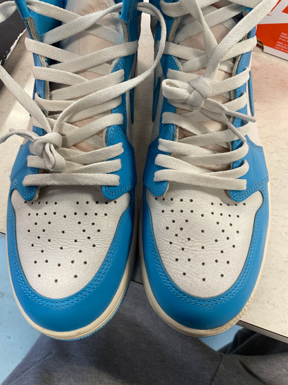 Size13 Jordan 1 High UNC Reimagined Pre Owned/W Box