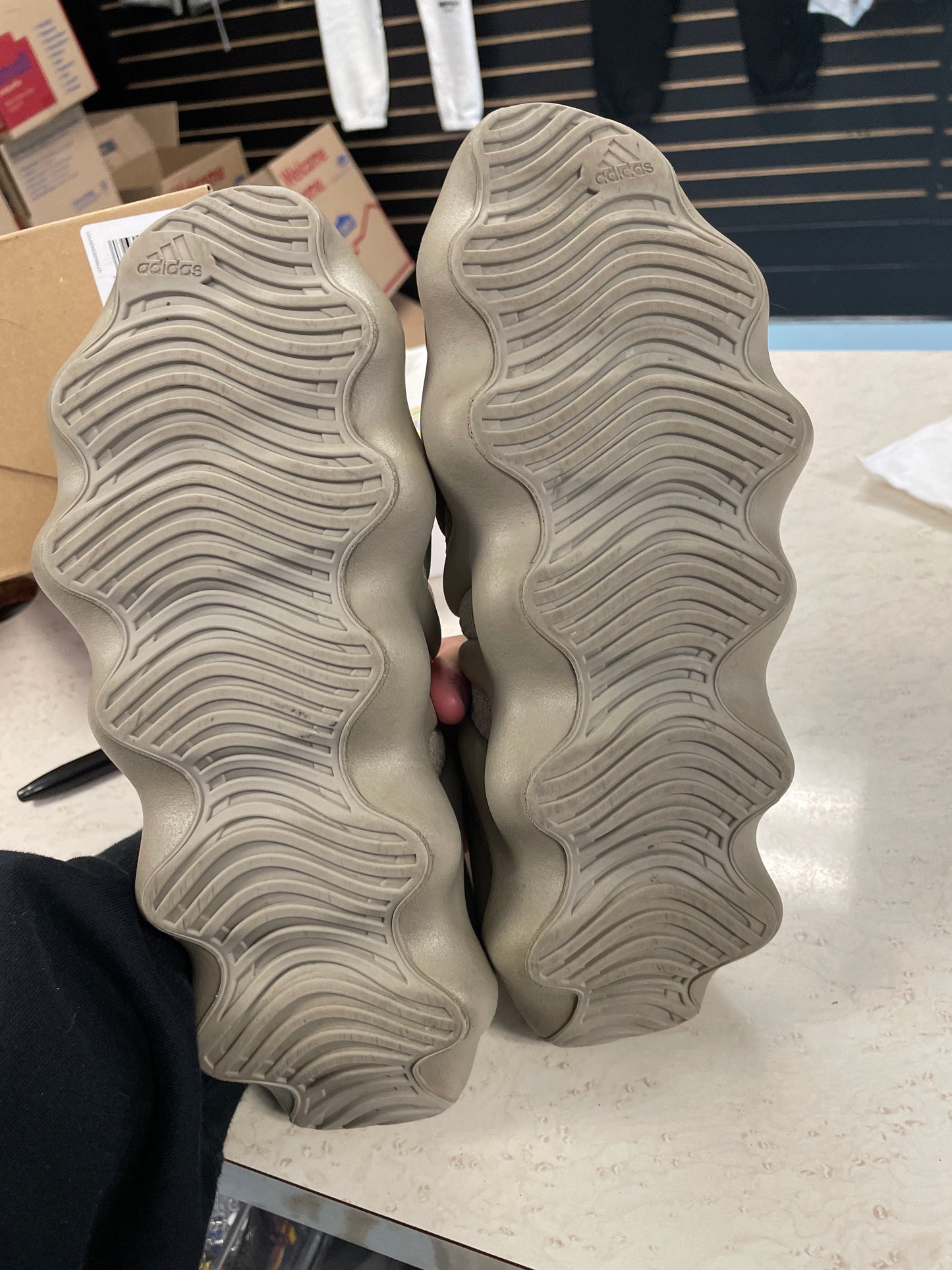 Size10 Yeezy 450 Stone Grey Pre Owned/W Box