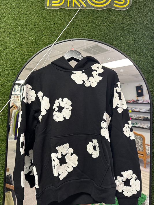 Size Small Denim Tears Hoodie New Black/White