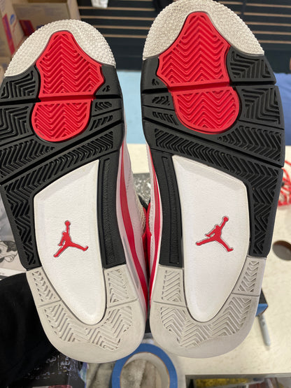 Size6.5 Jordan 4 Red Cement Pre Owned/W Box