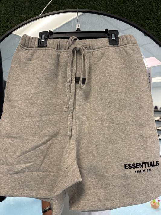 Essentials Dark Oatmeal Shorts New With Tags