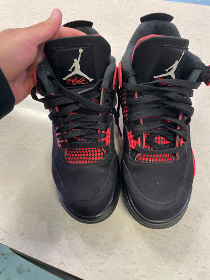 Size8.5 Jordan 4 Red Thunders Pre Owned/No Box/No Insoles