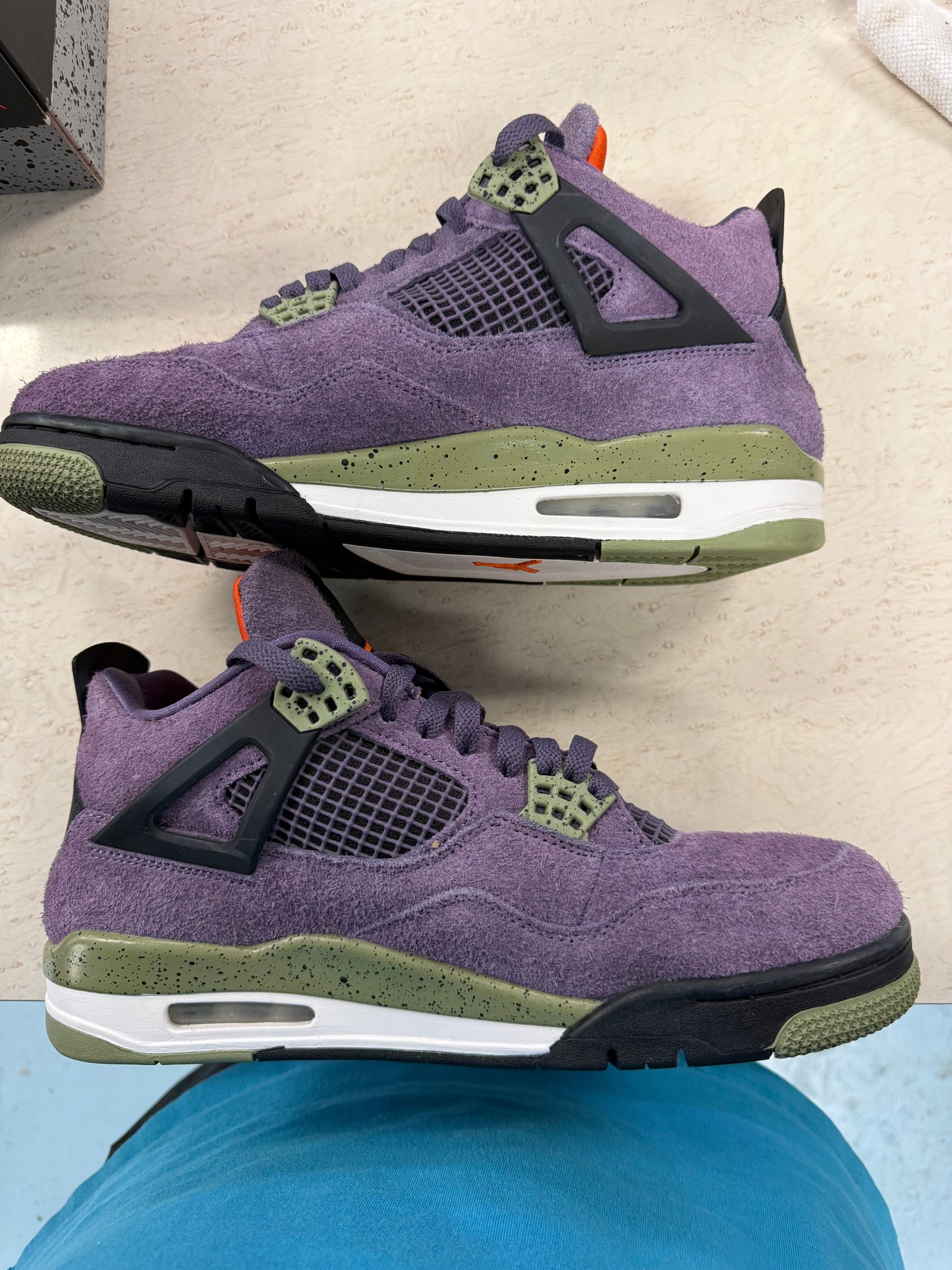 Size10 Purple Canyon Jordan 4s Pre Owned Og All