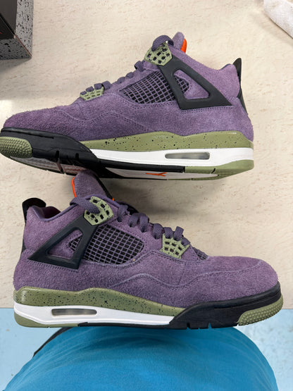 Size10 Purple Canyon Jordan 4s Pre Owned Og All