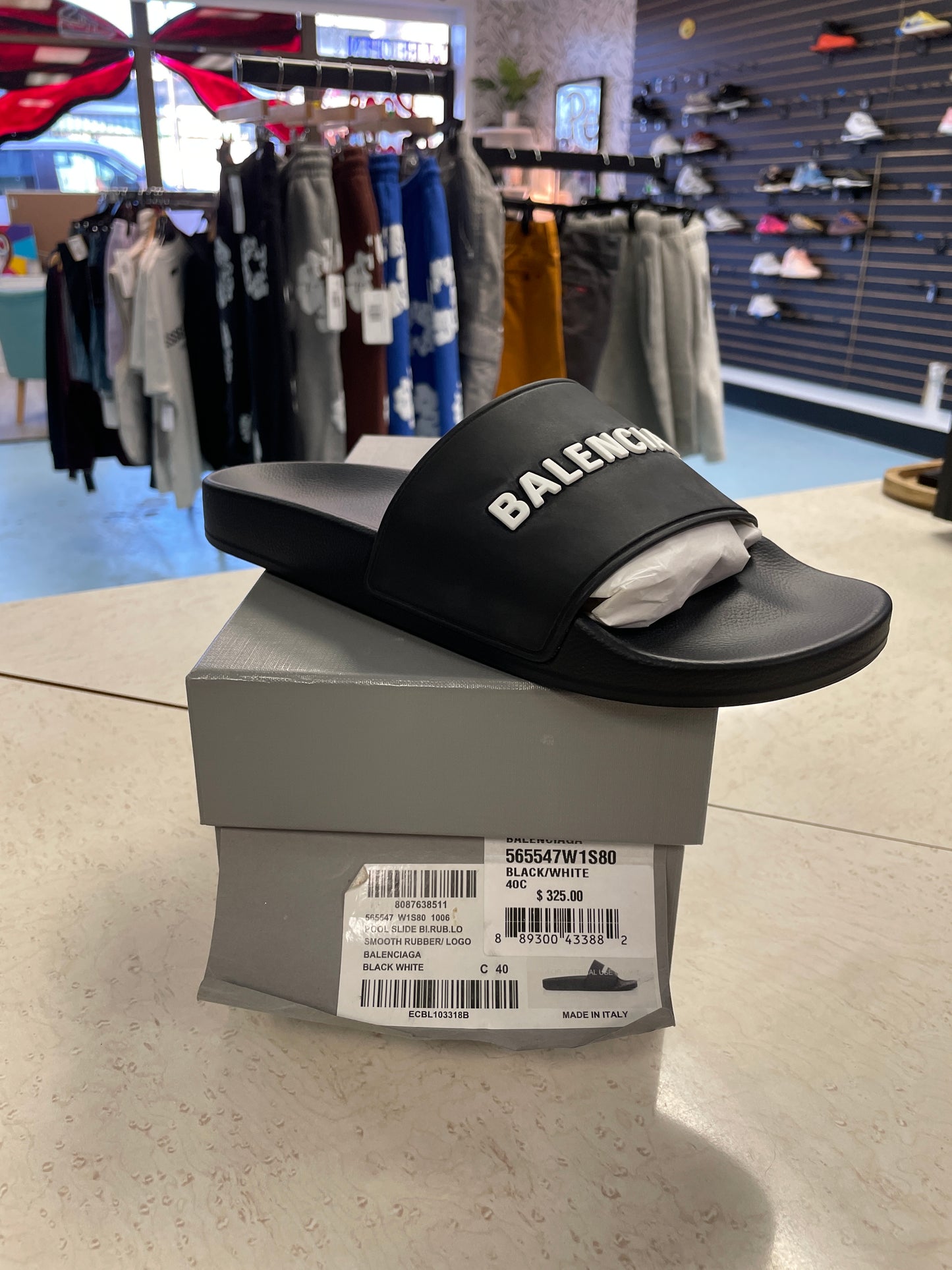 Size7 (40) Balenciagas Slides New/Box