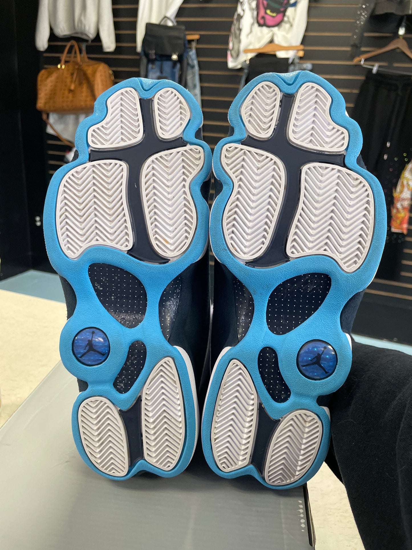 Jordan 13 Retro Obsidian Powder Blue White