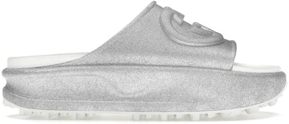 Gucci Interlocking G Slide Metalic Silver (Women's)