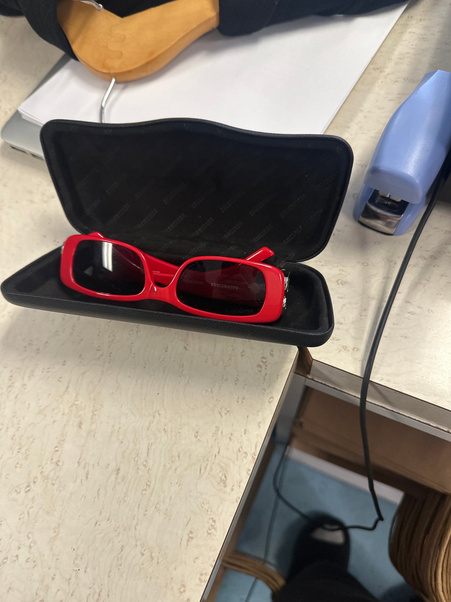 Balenciaga Red Sunglasses