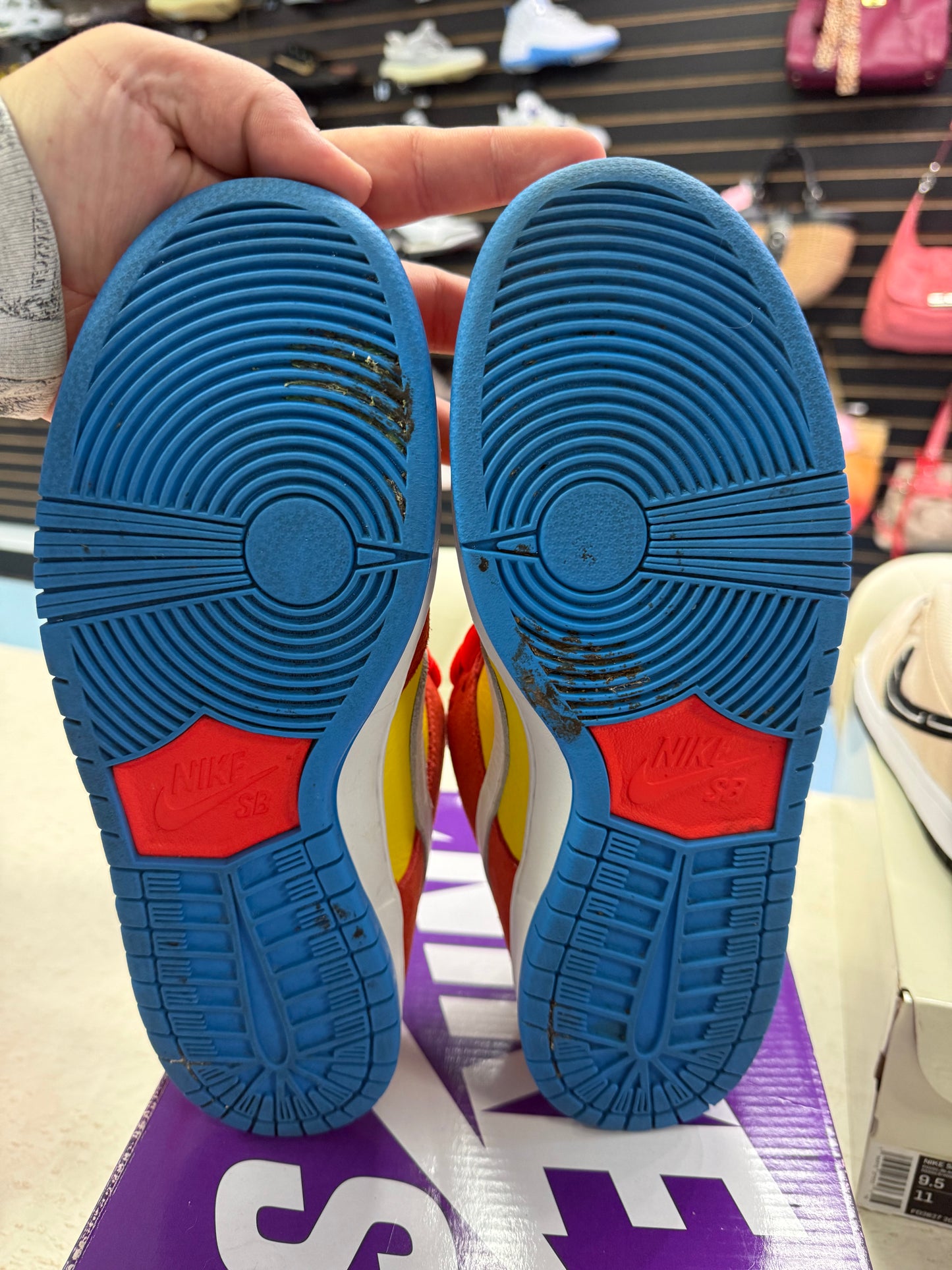 Size9.5 Nike Sb Bart Simpson Pre Owned Og All
