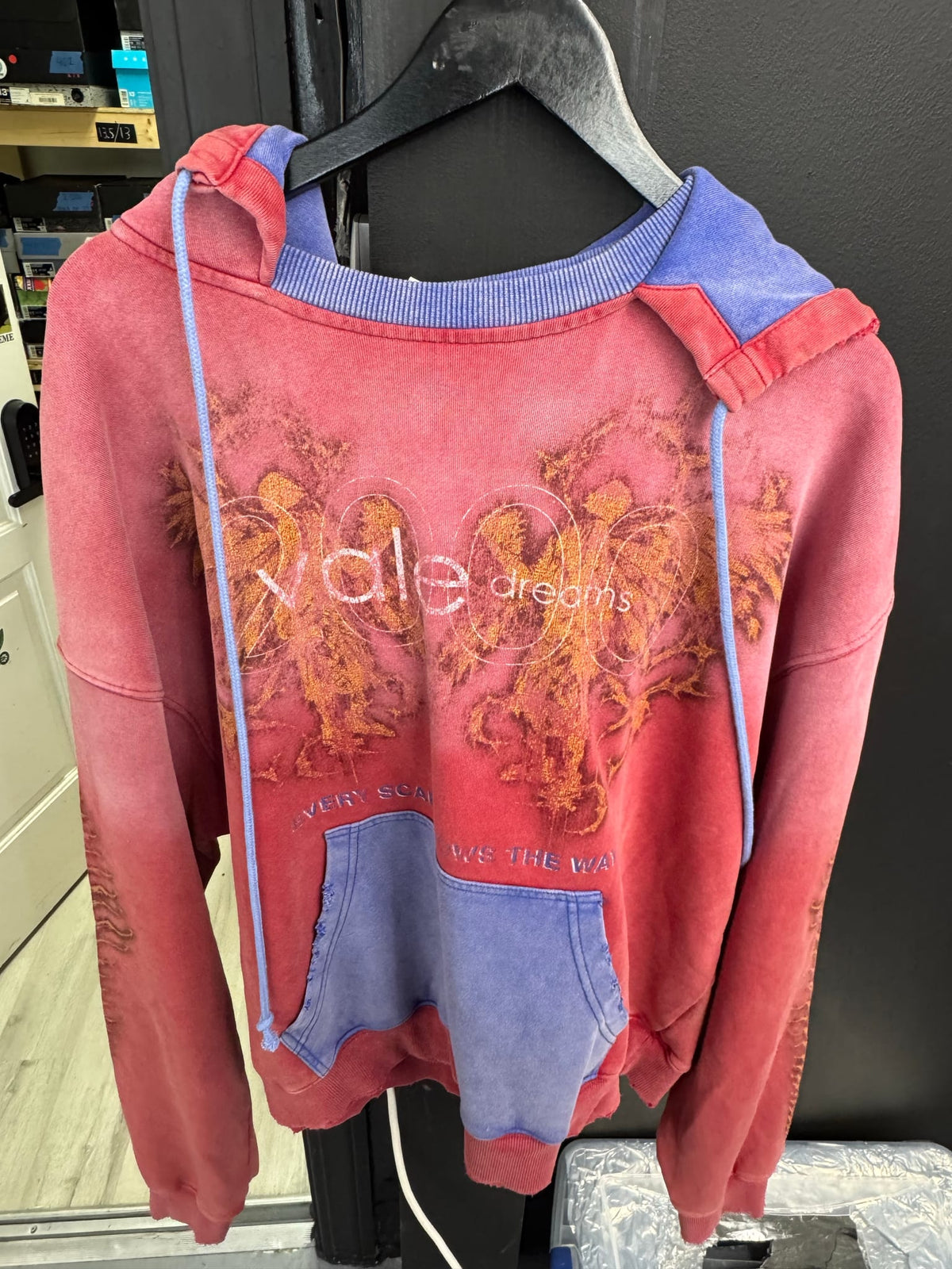 Vale Dreams Forever Red Sun Pullover Hoodie
