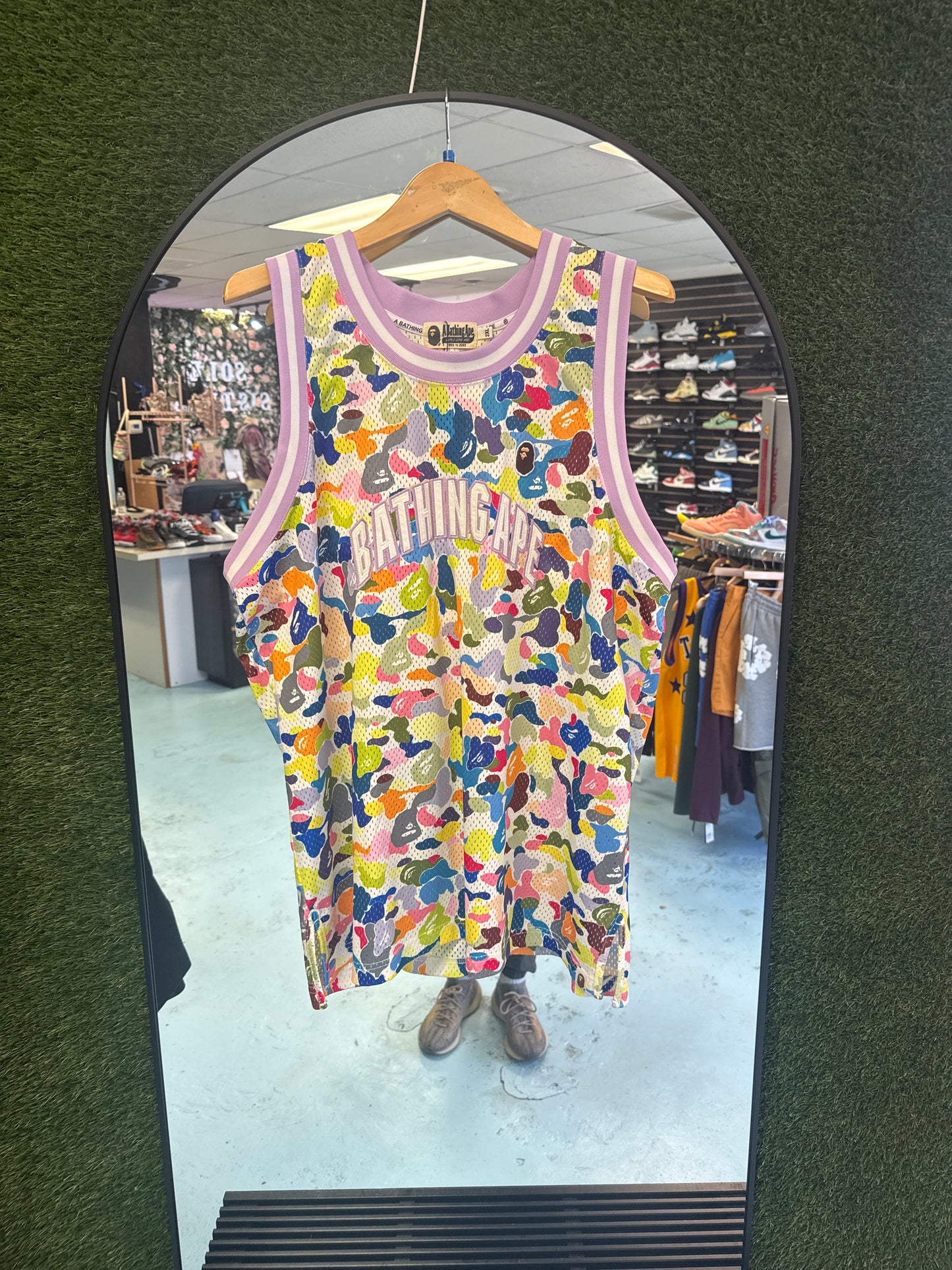 Size 2XL Bape MutiColor Jersey Pre-Owned
