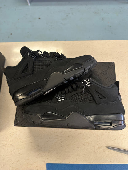 Size9 Jordan 4 Black Cat Worn 1x With Box