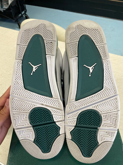 Size10 Jordan 4 Oxidized Green Pre Owned/W Box