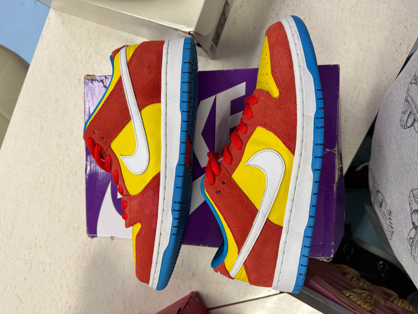 Size9.5 Nike Sb Bart Simpson Pre Owned Og All