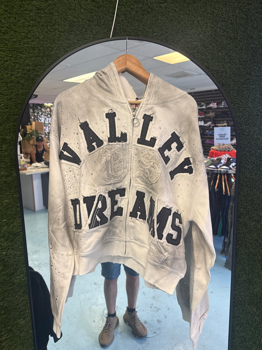 Size Medium Valley Dream Sapphire White Hoodie New￼