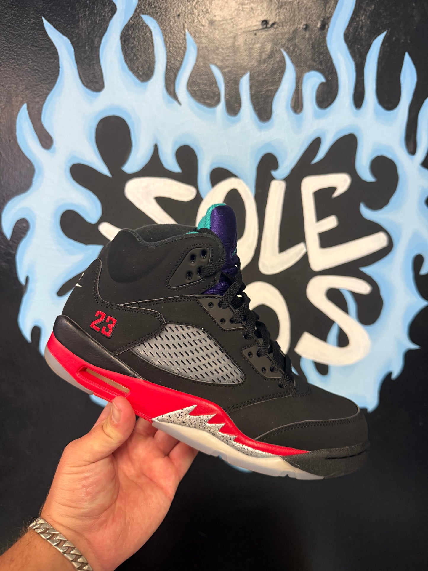 Size9.5 Jordan 5 Top 3 Worn 1x Og All