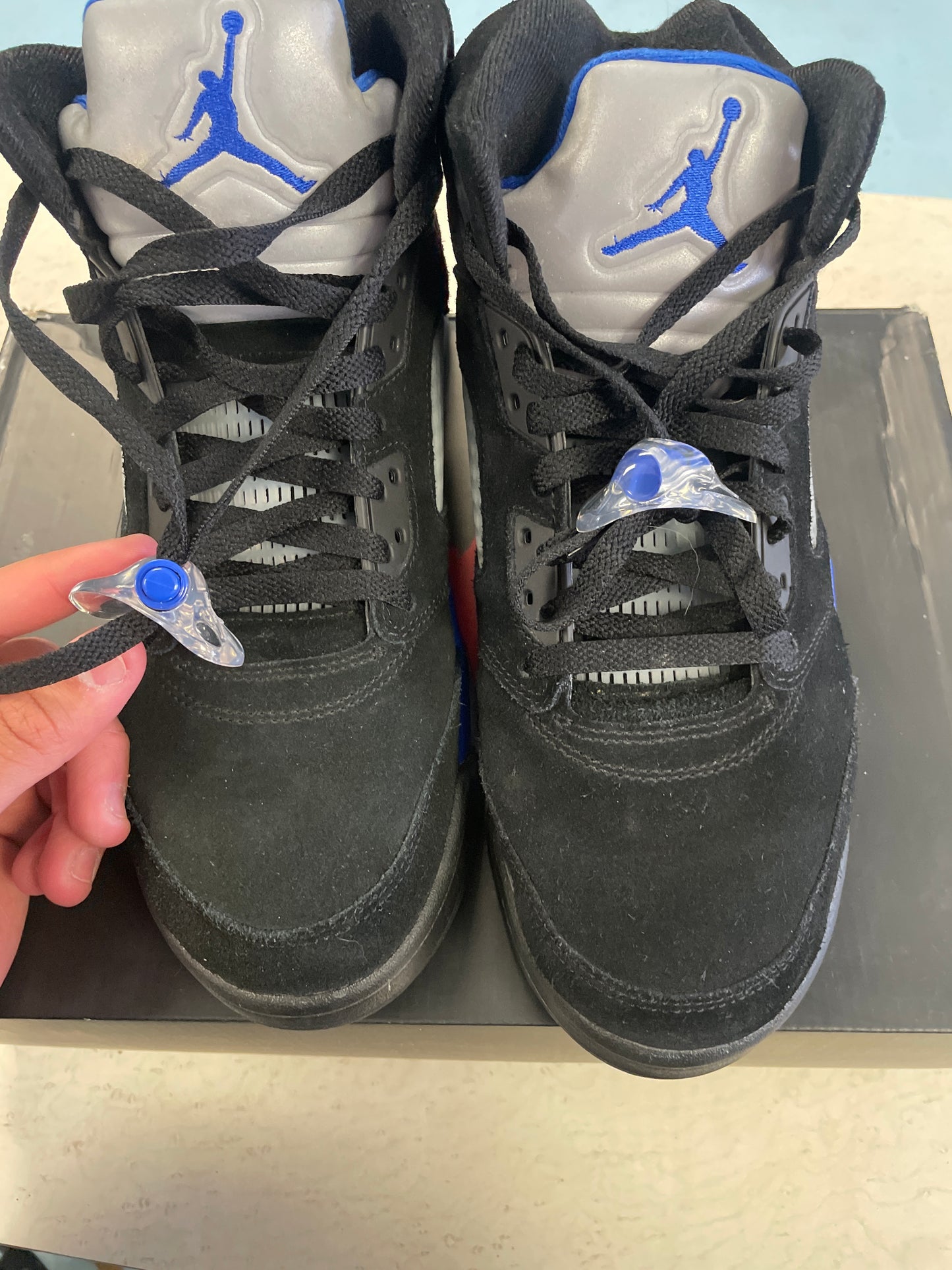 Size11 Jordan 5 Racer Blue Pre Owned/W Box