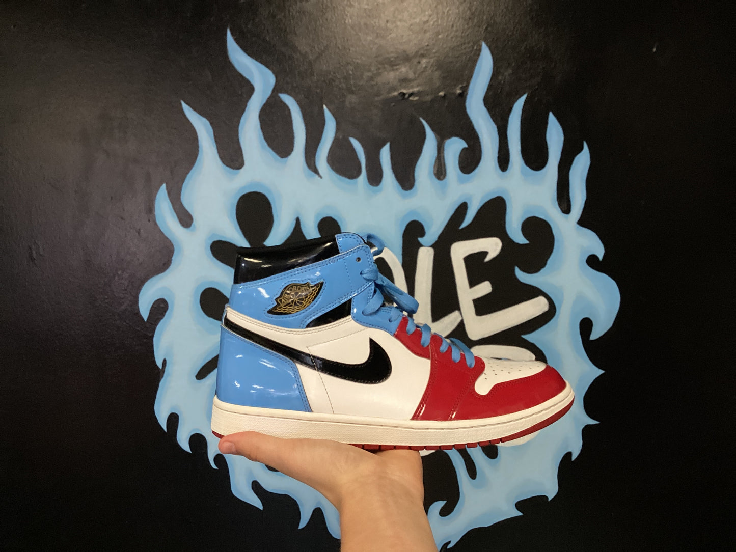 Size11.5 Jordan 1 Retro High Fearless UNC Chicago Preowned /w box