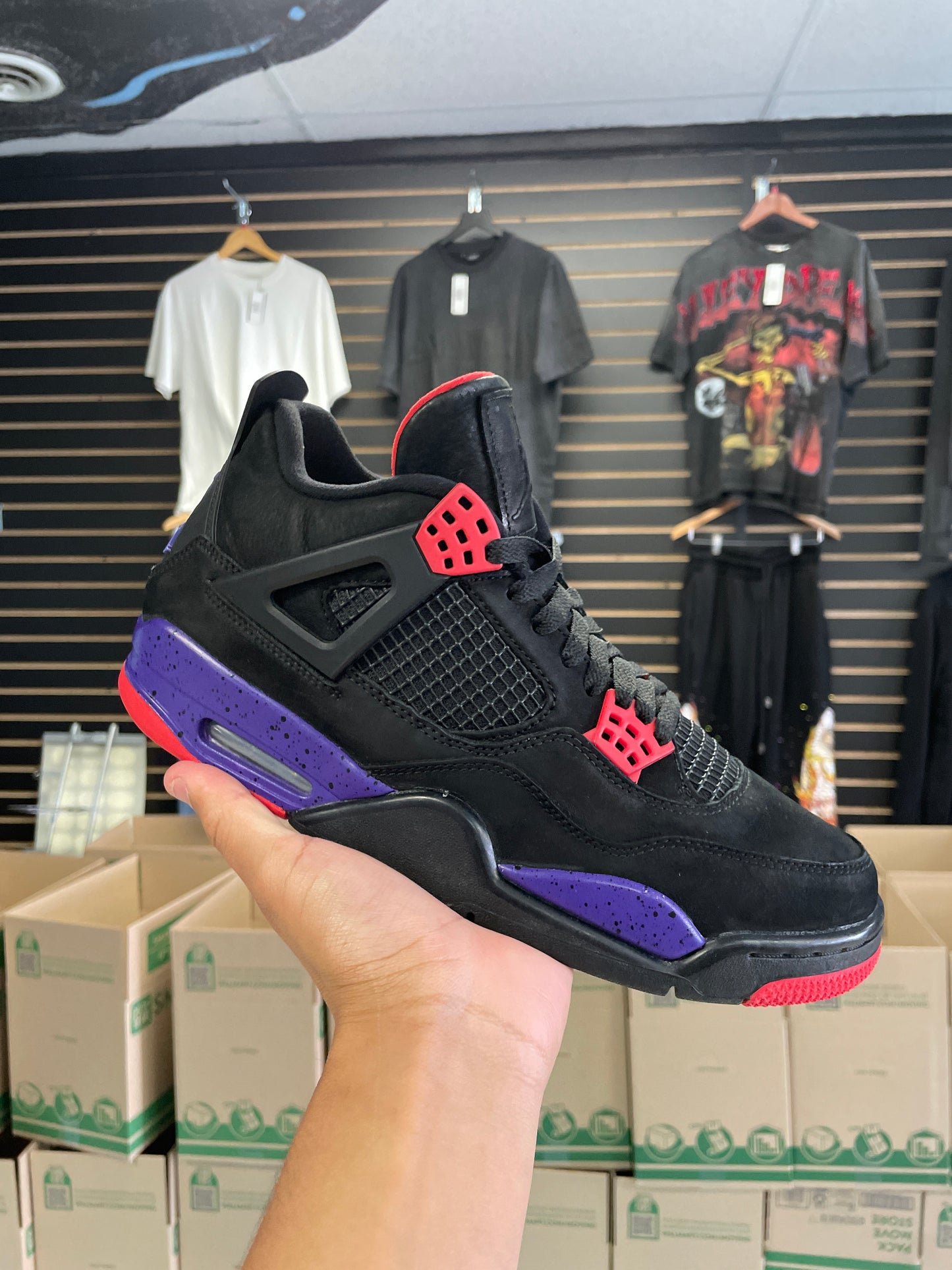 Size10 Jordan 4 Raptors Worn1X/W Box