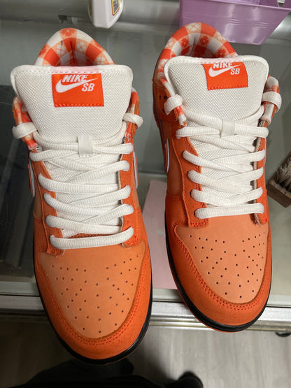 Size11 Nike Dunk SB Orange Lobster Pre Owned/W Box/Extra Laces/W Bands