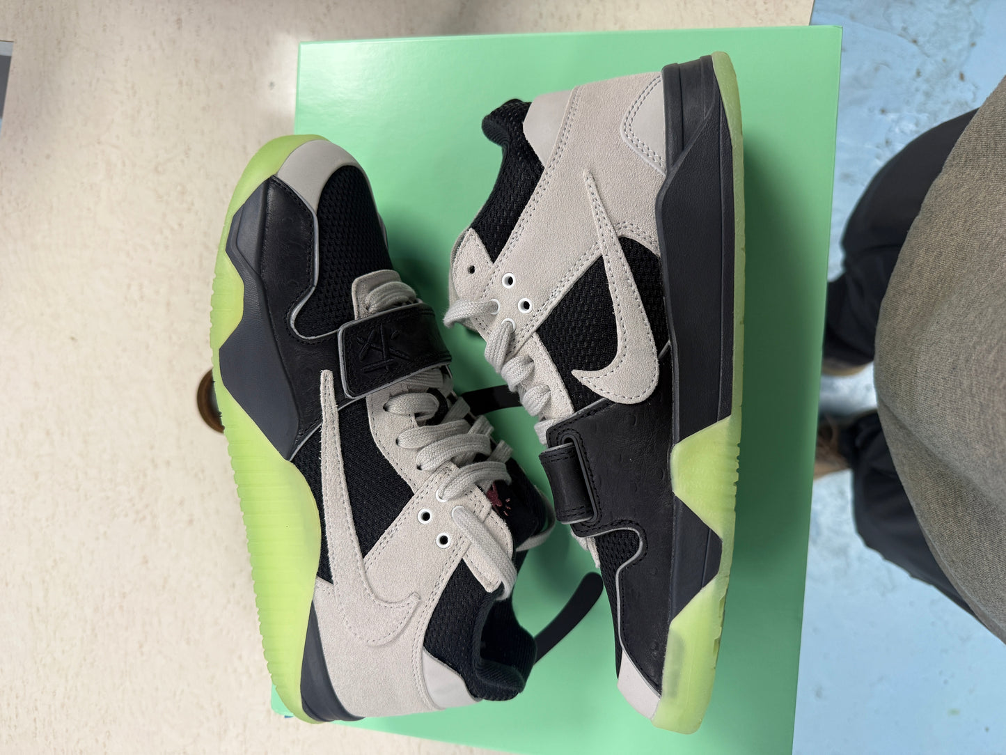 Size7.5 Jordan Jumpman Jack TR Travis Scott X Chase B Black Night Silver Worn Once Og-All