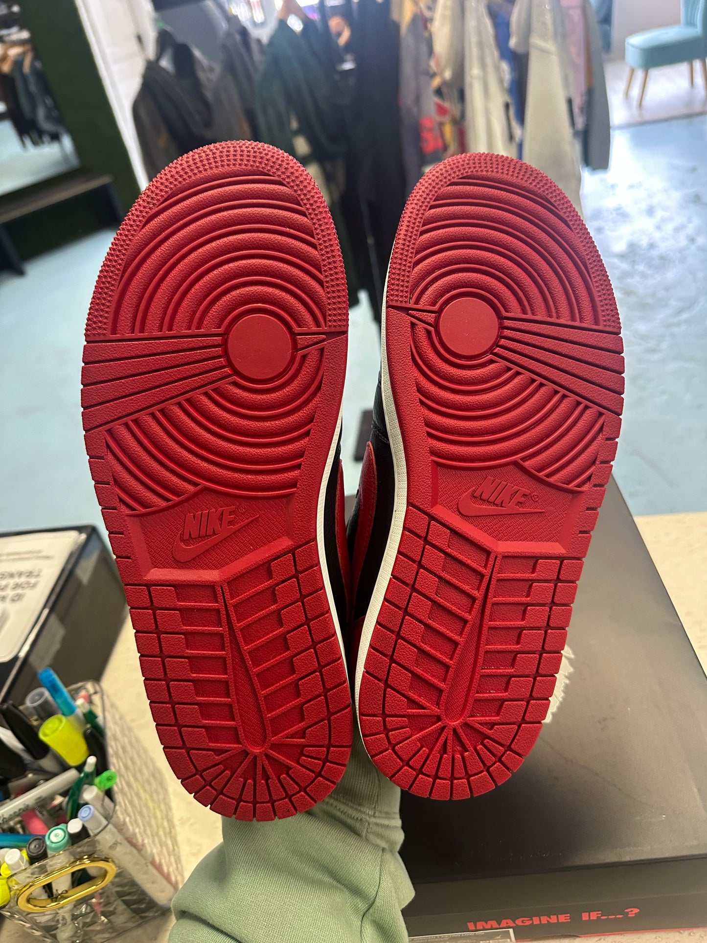 Size9.5 Jordan 1 Low Banned Worn 1x OG All