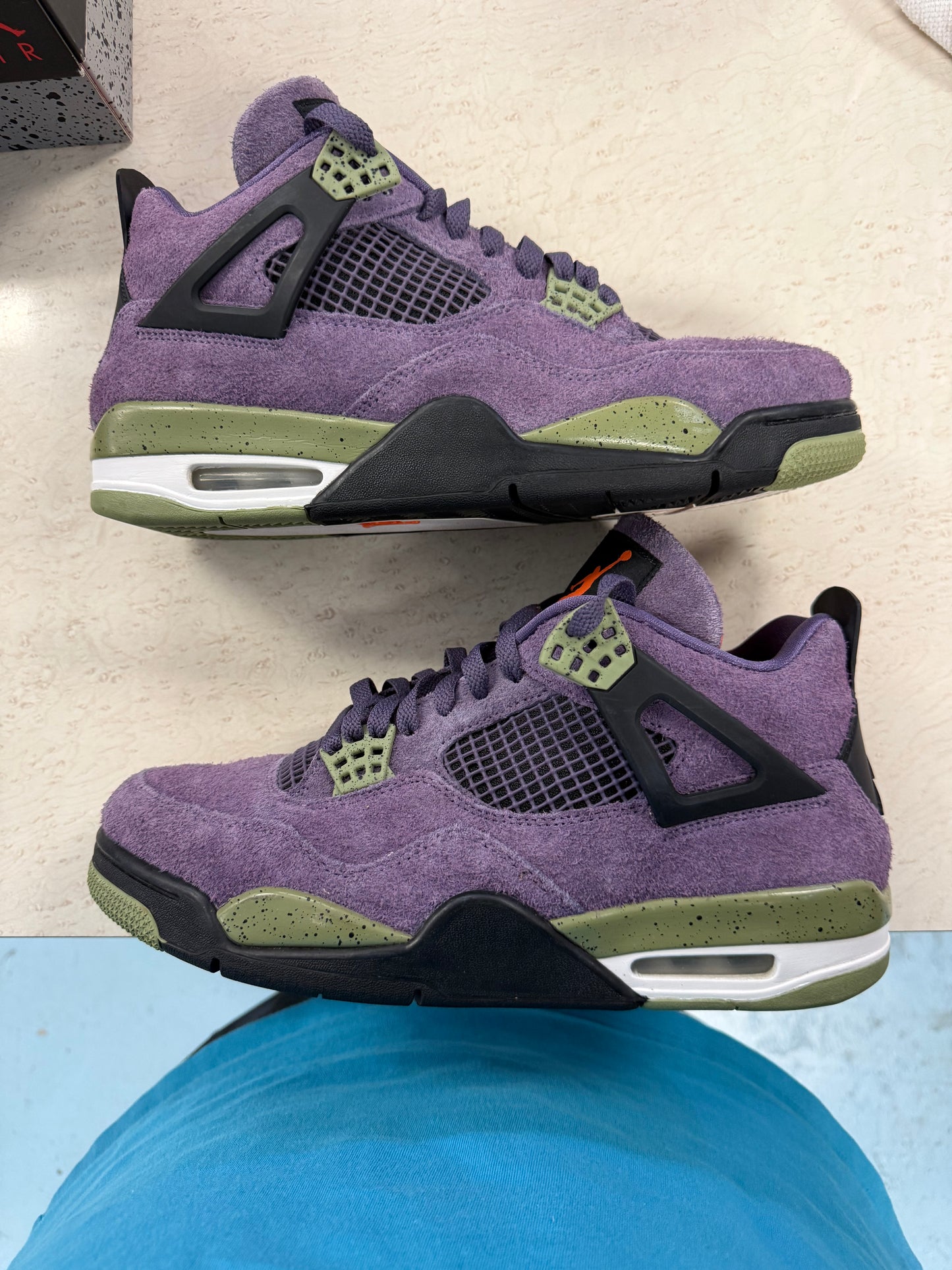 Size10 Purple Canyon Jordan 4s Pre Owned Og All