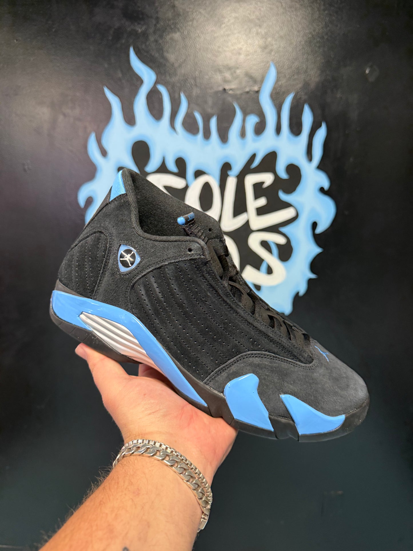 Size12.5 Jordan 14 Industrial Blue New Og All
