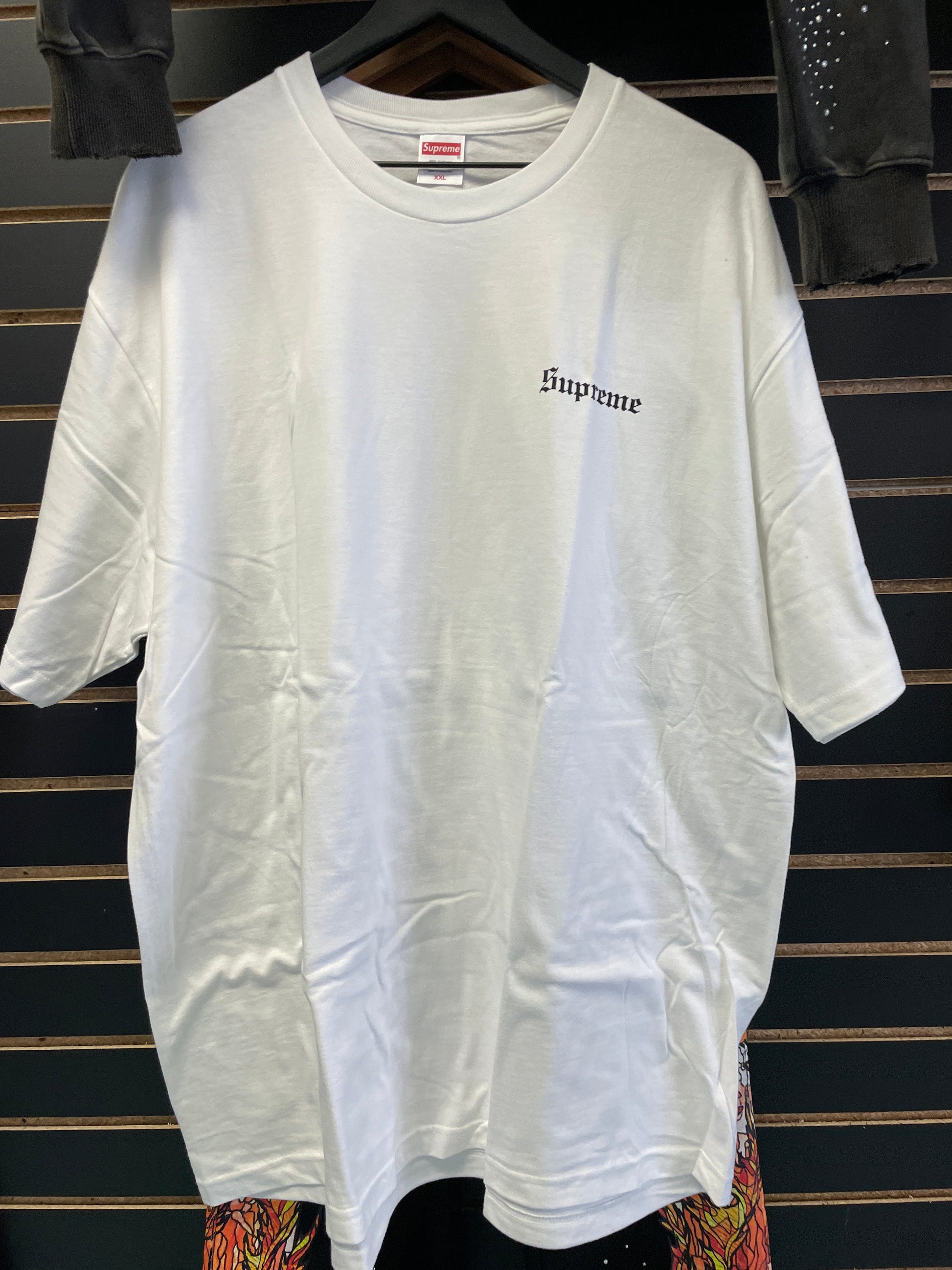 Supreme Pairs Is Burning White Tee