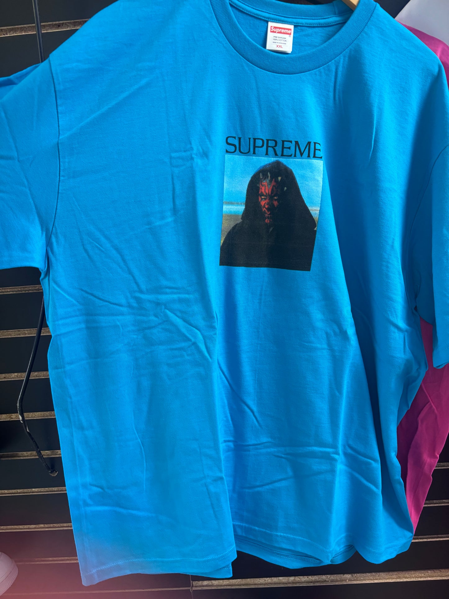 Darth Maul Supreme Tee Light Blue New