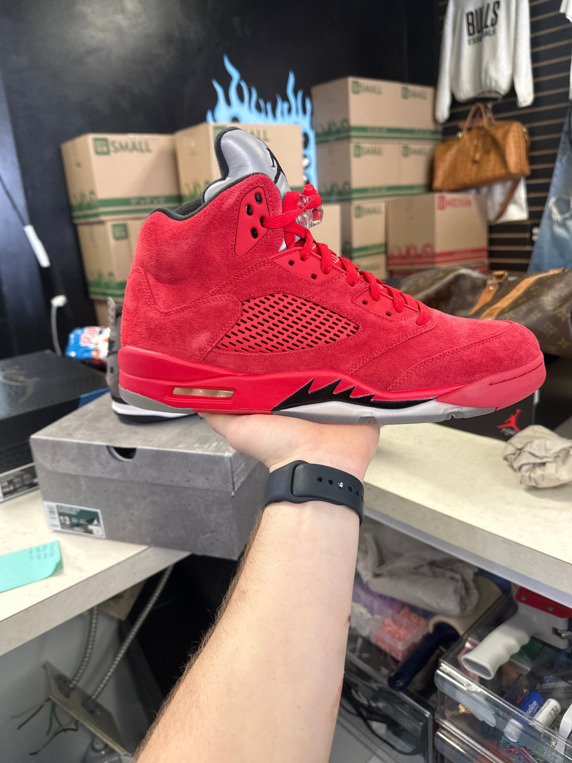 Jordan 5 Retro Red Suede