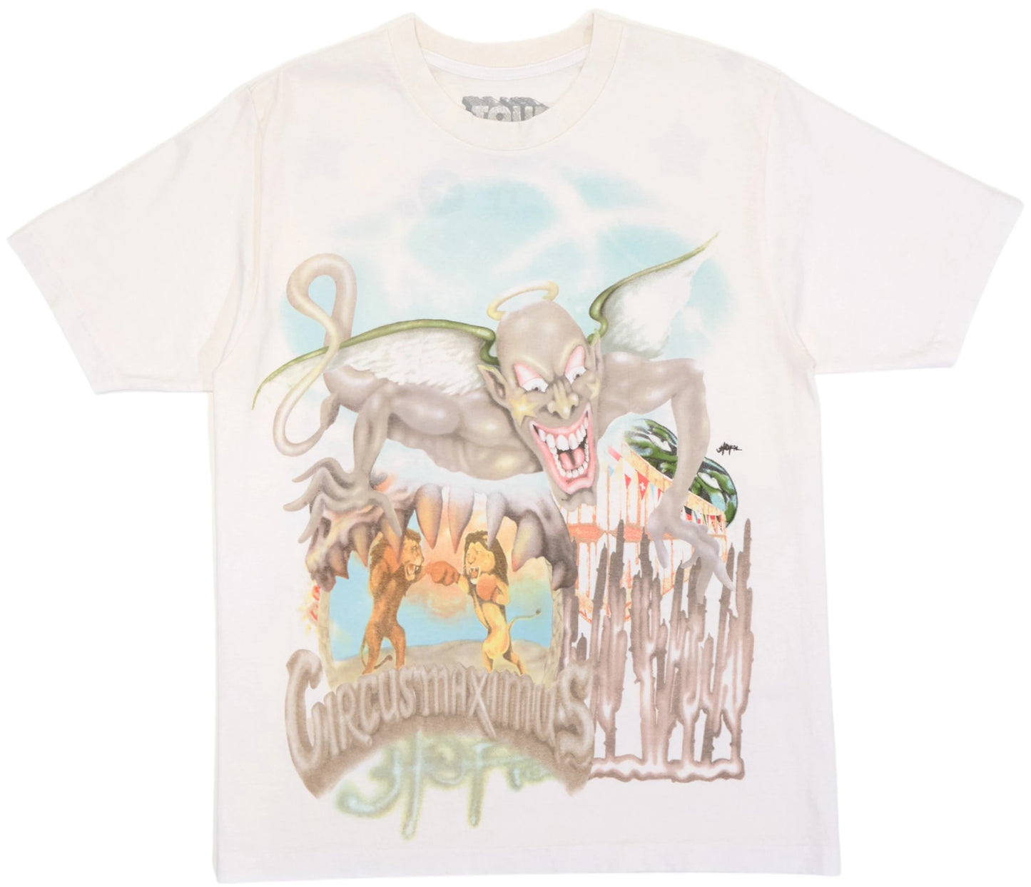 Travis Scott Utopia Circus Maximus 2023 Tour III Tee White