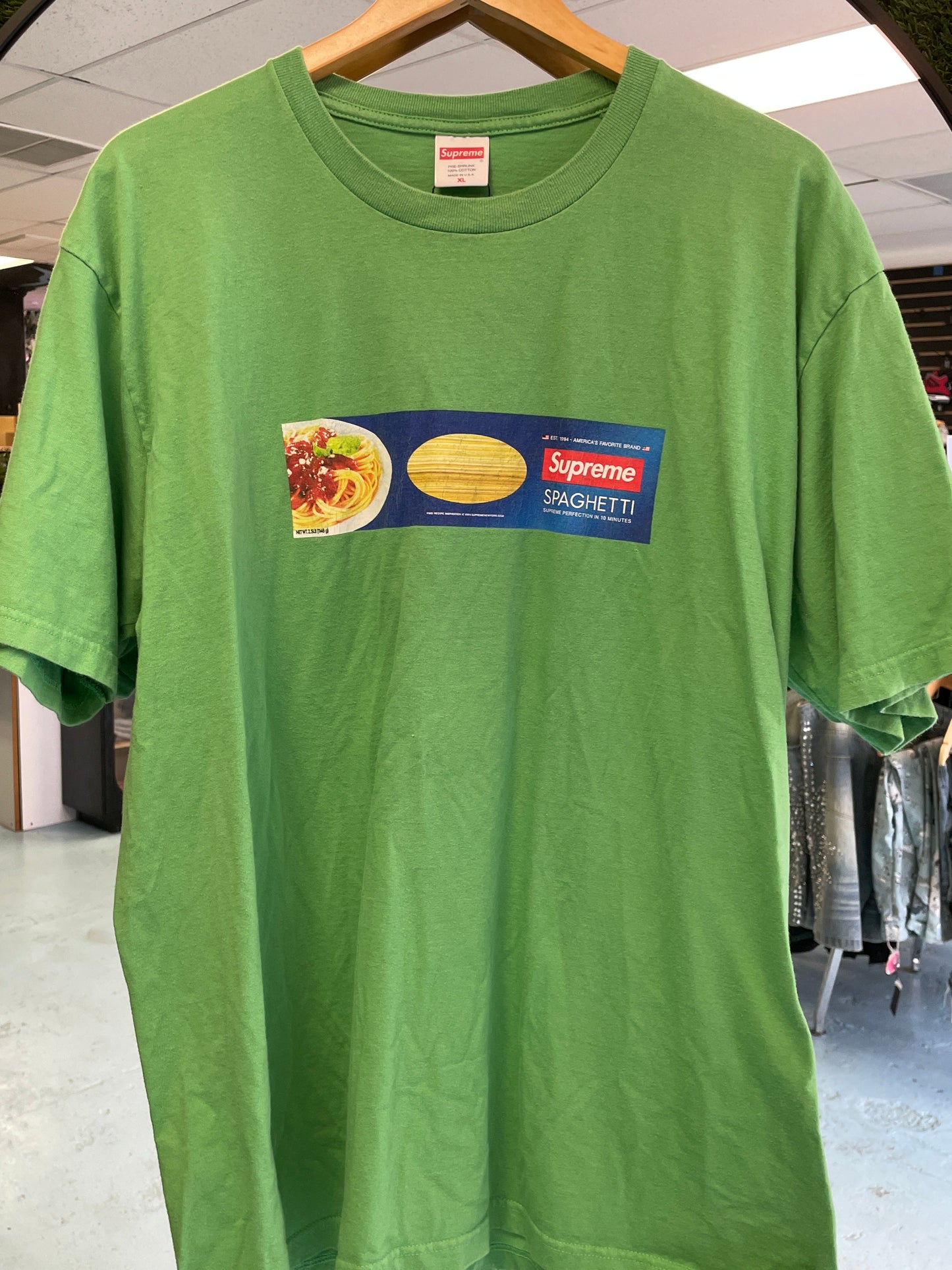 Supreme Spaghetti Green Tee