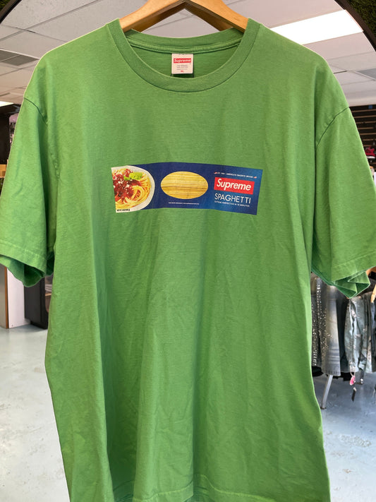 Supreme Spaghetti Green Tee
