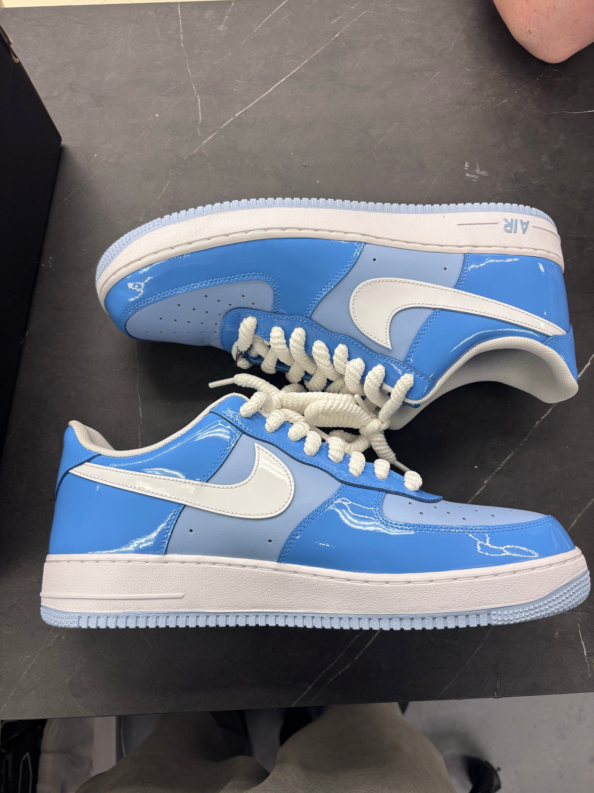 Nike Air Force 1 Low '07 LV8 Phychic Blue White Patent