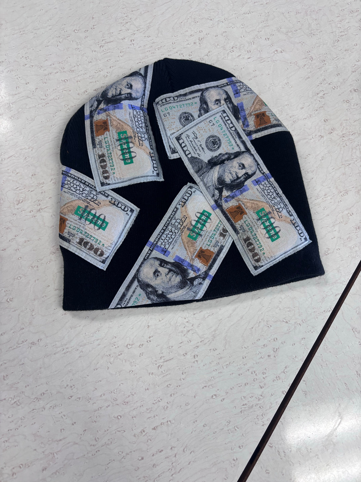 Supreme Money Beanie Black