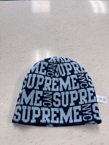 Supreme Reversible Beanie Blue Camo