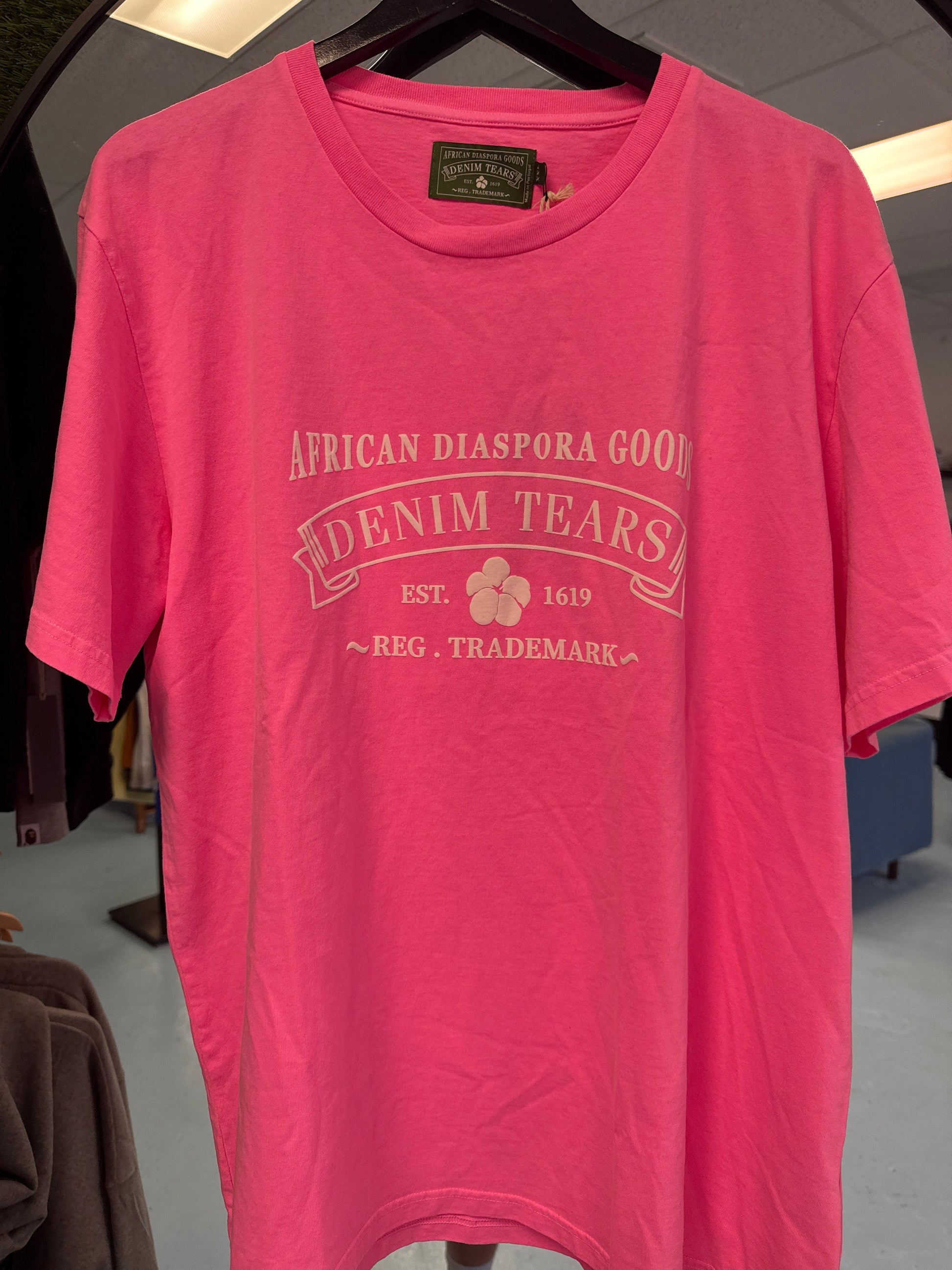(Womens) Denim Tears Pink Tee