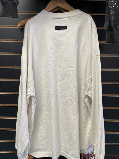 White Essential Long Sleeve Shirt